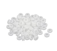 Aexit 6mm Eléments enceintes et composants diamètre intérieur en caoutchouc Câble Fil électrique blanc passe-fil Connecteurs câblage 100pcs