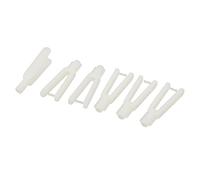 Aexit 6pcs 2mm diamètre des tiges RC Voiture chauve-souriseau Avion Servo gouvernail chape Nylon Tringlerie Pince 119F413