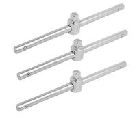 Aexit 7,87 pouce Longue 3/8 pouce CR-V poignée coulissante Argent 3pcs 141P625