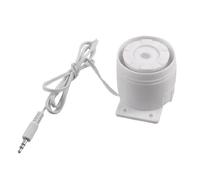 Aexit 95dB DC 6-12V 3.5mm jack Audio alarme Buzzer Blanc 703Q522
