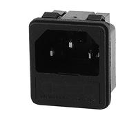 Aexit AC 250V 10A 3 borne Connecteur Courant entrée Type encastré Porte-fusible 908I843