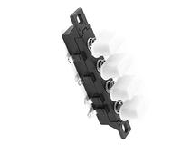 Aexit AC 250V 1A 4 touches piano 3 pôles Interrupteur à bouton-poussoir verrouillage pour ventilateur plancher 162Q261