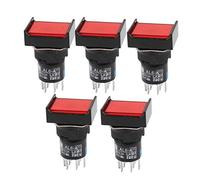 Aexit AC 250V 3A/DC 30V 5A Alimentation bipolaire Voitures Bateaux Commutateur à bouton poussoir momentané 5pcs 701F293