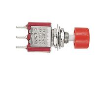Aexit AC 2A/250V 5A/120V 3 Broches SPDT Momentané Bouton Poussoir Commutateur De Bouton Poussoir 1 NO 1 NC 708O718