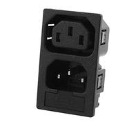 Aexit AC250V Alimentation et accessoires 10 A 2 Voies IEC C14 C13 Adaptateur Prise courant entrée Adaptateurs pour l' avec porte-fusible