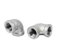 Aexit Acier Inox raccord coudé 90° femelle 1/4" raccord tuyau Fil 2pcs 307J717