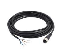 Aexit Câble électrique femelle M12 5 broches droit connecteur femelle M12 gris TE129551C732361A