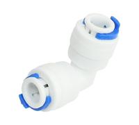 Aexit Connecteur à angle droit de coupleur de tube de tuyau de diamètre de 10 mm de purificateur d'eau XI626529G190988E
