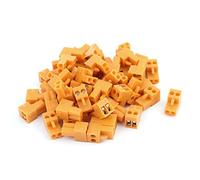 Aexit Connecteur de borne de carte PCB à vis de 50Pcs 300V HT3.96K pas 3.96mm, orange, orange WH619097F591316D