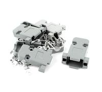 Aexit DB9 plastique gris 9 broches Connecteur femelle SUB-D Capot protection couvre capote 4pcs 829M496