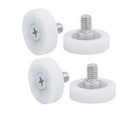 Aexit DR24C2L8 M6x8mm type F nylon blanc poulie palier tendeur 24mm x 18mm 4pcs 276V262