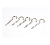 Aexit Fil de lampe 4mm fil 70mm long crochet à vis en métal argenté 5 pcs XI707865G239065E
