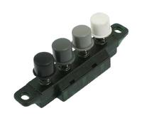 Aexit Interrupteur à bouton-poussoir de verrouillage à 4 touches AC 250V / 125V 1A pour ventilateur FQ480758O462788M