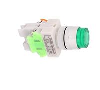 Aexit LAY7 (PBCY090) 220V vert, 1NO 1NC Commutateur à bouton libération poussé momentané.. 180G328