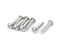 Aexit M5x25mm Filetage 316 Bouton Acier Inoxydable tête boulon hexagonale creux 8Pcs 741E869