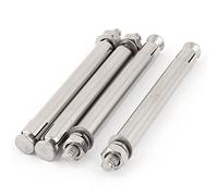 Aexit M6 x 100 mm écrou hexagonal en acier inoxydable Manchon d'ancrage d'extension Boulons 4 pcs 391W482