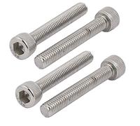 Aexit M6x40mm 304 en acier inoxydable filetage à gauche filetage hexagonal à douille 4pcs EP991248N330045L