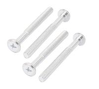 Aexit M8 x 80mm Boulons à tête fraisée à tête plate cruciforme Phillips Vis mécaniques 4Pcs 169B285