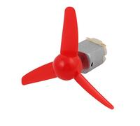Aexit Mini moteur électrique F130 DC 9V 18000RPM avec 3 palettes hélice rouge pour modèle RC QB841372Z808259X