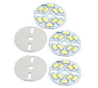 Aexit Panneau en aluminium blanc pur de plafonnier du diamètre 5W 10 LEDs 5730 SMD de 5pcs 32mm LED NY602707W737821U