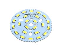 Aexit Panneau en aluminium de plafonnier blanc pur du diamètre 12W 24 LEDs 5730 SMD LED de 60mm BM392496K303815I