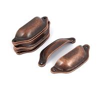 Aexit Poignée de tiroir de meuble bouton en forme de coquille de poignée de ton cuivre 10pcs GR476113P424100N