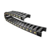 Aexit R55 25mm x 103mm en plastique de type ouvert câble longueur chaîne porte-câbles 1M pour CNC noir (097fd1109f6e834a3ff5db48c0c1f451)