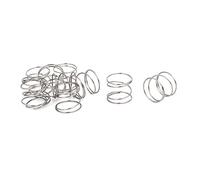 Aexit Ressorts de compression en acier inoxydable 304 de 0,5 mm x 12 mm x 10 mm, ton argent 10pcs WH332491F969666D