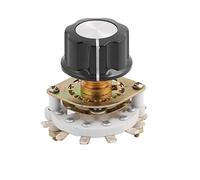 Aexit Sélecteur de commutateur rotatif KCZ à sélecteur de commutateur rotatif à 1 pôle 9 positions 6 mm dia avec bouchon IT230912R207628P