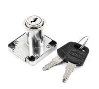 Aexit Serrure cylindrique de sécurité de tiroir de boîte aux lettres de tiroir de boîte aux lettres de 18mm x de 27mm avec la clé VG835210E538510C