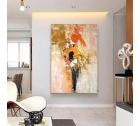 AEXOIO Grande peinture sur toile abstraite, art mural abstrait, impressions de peintures abstraites pour salon, chambre à coucher, décoration intérieure (50x60cm/20x24in/sans cadre)