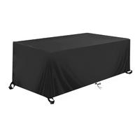 AEXOIO Housse de Protection Salon de Jardin Noir 210x120x85cm/LxWxH Housse de Meuble Étanche,Tissu Oxford 600D Housses pour Salons de Jardin avec Corde et Boucle Verrouillage