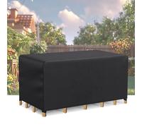 AEXOIO Housse De Table Jardin Rectangulaire 80x40x45cm/Longueur x Largeur x Hauteur Bâche Salon De Jardin Protection Imperméable,Housses pour Mobilier De Jardin avec Cordon De Serrage Réglable