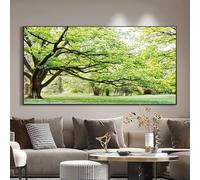 AEXOIO Impression sur toile représentant une jungle verdoyante et des branches ensoleillées, idéale pour décorer les murs de la chambre ou du salon (80 x 164 cm / 31 x 65 pouces/sans cadre)