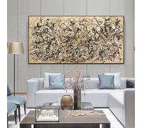 AEXOIO Peintures abstraites célèbres de Jackson Pollock, automne, reproductions sur toile, tableaux pour la décoration murale du salon 80x180cm/31x71in