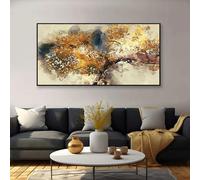 AEXOIO Tableau abstrait moderne sur toile - Décoration murale rétro aquarelle pour salon, chambre, couloir - Affiche grand format 70x170cm/28x67in