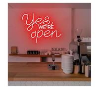 Aextroi enseigne au néon Néon Enseignes lumineuses Decor Enseigne Au Yes We're Open
