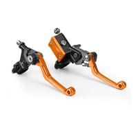 Aextroi Leviers de frein Levier de frein et d'embrayage pour Suzuki DRZ400S, DRZ400SM, RMZ250, RMZ450, RM 85, 125, 250, RMX 250S 450Z(Orange)