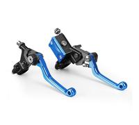 Aextroi Leviers de frein Levier de frein et d'embrayage pour Suzuki DRZ400S, DRZ400SM, RMZ250, RMZ450, RM 85, 125, 250, RMX 250S 450Z(Bleu)