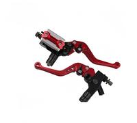 Aextroi Leviers de frein Levier de frein et d'embrayage pour Yamaha Aerox 50 XT 660 WR450F MT 03 R1 2007 JOG RR FZ1(Rouge)