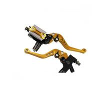 Aextroi Leviers de frein Levier de frein et d'embrayage pour Yamaha Aerox 50 XT 660 WR450F MT 03 R1 2007 JOG RR FZ1(couleur or)