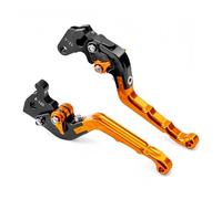 Aextroi Leviers de frein Leviers de frein et d'embrayage pour motos pour Yamaha YFM 700, 450 Kodiak YZM YFZ 350(Orange)