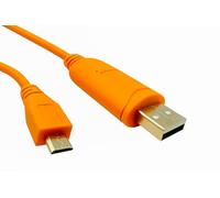 Aexus Câble de console pour Aruba | FTDI 3,3 V TTL | USB Type A vers USB Micro-B 1,8 m | HPE JY728A | AP-CBL-SERU | Point d'accès sans fil | Câble série long orange