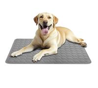 AEYAKA Tapis Rafraîchissant pour Chien et Chat - Coussin de Refroidissement Réutilisable, Tapis Antidérapant Polyvalent pour la Maison, Les Voyages et la Voiture Gris 100 x 70 cm