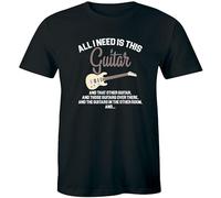 AEZWLTCCD All I Need is This Guitar and That Other Guitar and Those Over There Men's Shirt Black