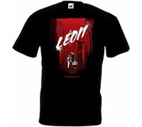 AEZWLTCCD Leon The Professional v16 T Shirt Black Movie Poster Black