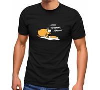 AEZWLTCCD Men's Fried T-Shirt Saying Breathe! Damned Chicks Fun Shirt Print Funny-