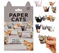 Aezzybe Papier Origami Chats Kit, 50PCS bricolages 3D sur thème chats, Niveau difficulté 2 étoiles pour enfants 3+ et adultes, articles bricolage amusants pour amateurs bricolage