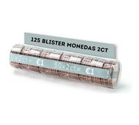 AF® - 125 Blisters pour Pièces, Pack de 125 blisters pour pièces de 2 centimes | Format Européen, Organise et protège votre argent liquide, Organisateur de pièces, Compteur de pièces