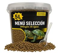 AF® - 5L Nourriture pour Tortues d'eau, 1100gr Nourriture Tortue Terrestre, Nourritur Tortue Hermann | Menu Sélection avec Ingrédients Naturels + Vitamines Essentielles + Ebook + Gobelet Doseur